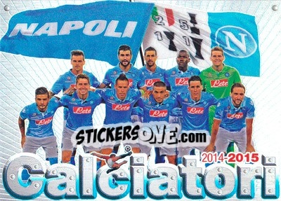 Cromo Squadra Napoli - Calciatori 2014-2015 n. XXL-13 - Panini