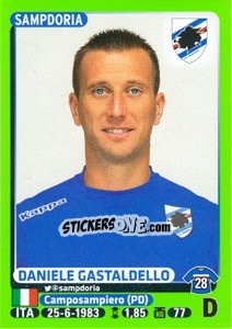 Figurina Daniele Gastaldello - Calciatori 2014-2015 - Panini