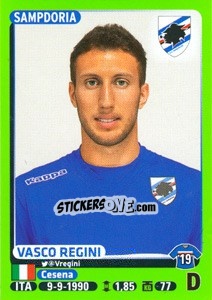Figurina Vasco Regini - Calciatori 2014-2015 - Panini