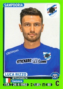 Cromo Luca Rizzo - Calciatori 2014-2015 - Panini