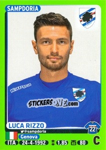 Figurina Luca Rizzo - Calciatori 2014-2015 - Panini