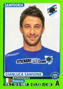 Cromo Gianluca Sansone - Calciatori 2014-2015 - Panini