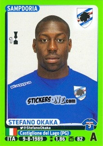 Figurina Stefano Okaka - Calciatori 2014-2015 - Panini