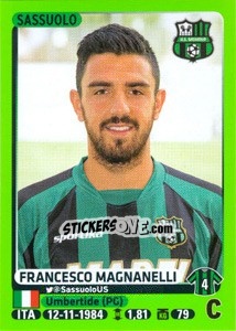 Sticker Francesco Magnanelli - Calciatori 2014-2015 n. 457 - Panini