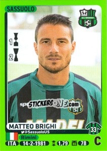 Cromo Matteo Brighi - Calciatori 2014-2015 - Panini