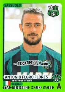 Cromo Antonio Floro Flores - Calciatori 2014-2015 - Panini