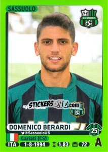 Cromo Domenico Berardi - Calciatori 2014-2015 - Panini