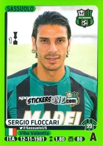 Sticker Sergio Floccari - Calciatori 2014-2015 n. 466 - Panini