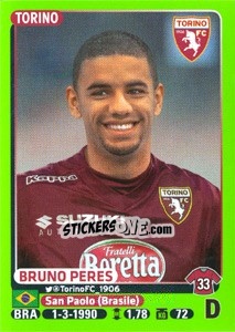 Sticker Bruno Peres - Calciatori 2014-2015 n. 481 - Panini