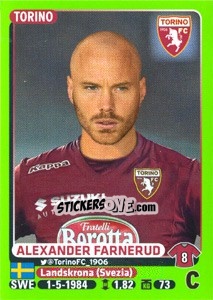 Figurina Alexander Farnerud - Calciatori 2014-2015 - Panini