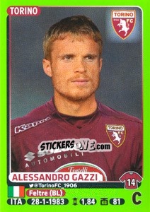 Figurina Alessandro Gazzi - Calciatori 2014-2015 - Panini