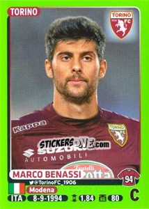 Sticker Marco Benassi - Calciatori 2014-2015 - Panini