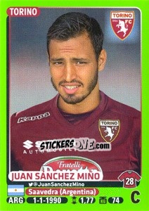 Figurina Juan Sánchez Miño - Calciatori 2014-2015 - Panini