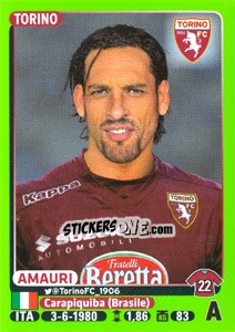 Sticker Amauri - Calciatori 2014-2015 n. 491 - Panini