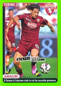 Sticker Amauri (figurina quiz) - Calciatori 2014-2015 n. 496 - Panini