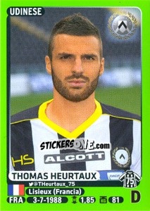 Figurina Thomas Heurtaux - Calciatori 2014-2015 - Panini