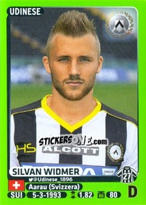 Cromo Silvan Widmer - Calciatori 2014-2015 - Panini