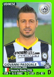 Cromo Giovanni Pasquale - Calciatori 2014-2015 - Panini