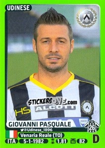 Sticker Giovanni Pasquale - Calciatori 2014-2015 n. 507 - Panini