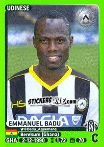 Sticker Emmanuel Badu - Calciatori 2014-2015 n. 510 - Panini