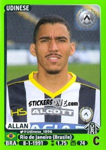 Sticker Allan - Calciatori 2014-2015 n. 511 - Panini