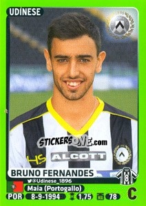 Sticker Bruno Fernandes - Calciatori 2014-2015 n. 515 - Panini