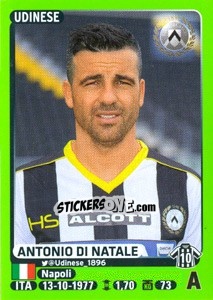 Sticker Antonio Di Natale - Calciatori 2014-2015 n. 518 - Panini