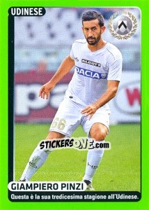 Sticker Giampiero Pinzi (figurina quiz) - Calciatori 2014-2015 n. 522 - Panini