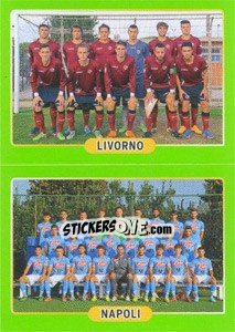 Sticker Livorno - Napoli - Calciatori 2014-2015 - Panini