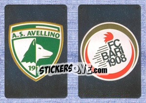 Cromo Scudetto Avellino - Scudetto Bari - Calciatori 2014-2015 - Panini
