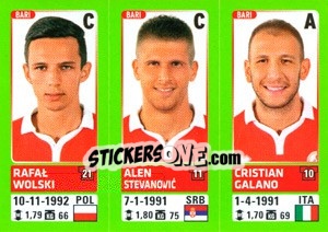 Cromo Rafał Wolski - Alen Stevanovic - Cristian Galano