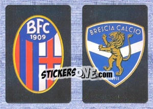 Sticker Scudetto Bologna - Scudetto Brescia - Calciatori 2014-2015 - Panini