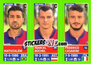 Sticker Matuzalém / Marcel Büchel / Federico Casarini - Calciatori 2014-2015 n. 568 - Panini