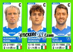 Cromo Alessandro Budel / Leonardo Morosini / Luigi Scaglia - Calciatori 2014-2015 - Panini