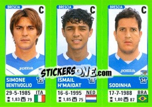 Cromo Simone Bentivoglio / Ismail H'Maidat / Sodinha - Calciatori 2014-2015 - Panini