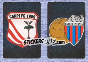 Sticker Scudetto Carpi - Scudetto Catania - Calciatori 2014-2015 n. 578 - Panini