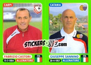 Sticker Fabrizio Castori / Giuseppe Sannino - Calciatori 2014-2015 n. 579 - Panini