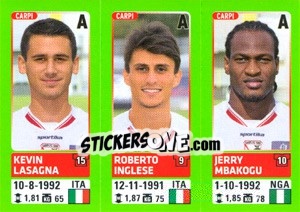 Sticker Kevin Lasagna / Roberto Inglese / Jerry Mbakogu - Calciatori 2014-2015 n. 586 - Panini