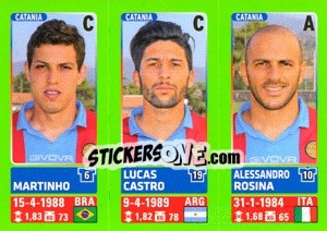 Cromo Martinho / Lucas Castro / Alessandro Rosina - Calciatori 2014-2015 - Panini