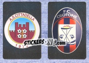 Sticker Scudetto Cittadella - Scudetto Crotone - Calciatori 2014-2015 n. 594 - Panini
