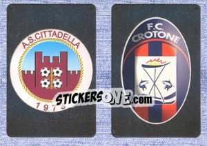 Sticker Scudetto Cittadella - Scudetto Crotone