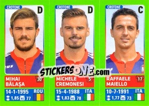 Sticker Mihai Bălașa - Michele Cremonesi - Raffaele Maiello - Calciatori 2014-2015 - Panini