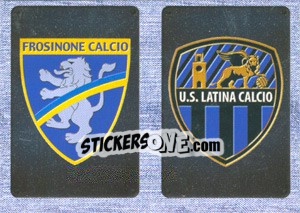 Sticker Scudetto Frosinone - Scudetto Latina - Calciatori 2014-2015 n. 610 - Panini