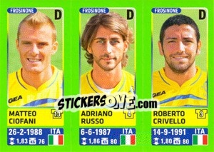 Sticker Matteo Ciofani / Adriano Russo / Roberto Crivello - Calciatori 2014-2015 n. 614 - Panini