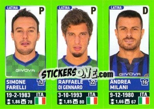 Sticker Simone Farelli / Raffaele Di Gennaro / Andrea Milani