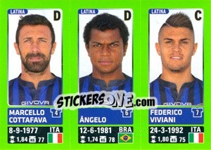 Sticker Marcello Cottafava / Ângelo / Federico Viviani - Calciatori 2014-2015 - Panini