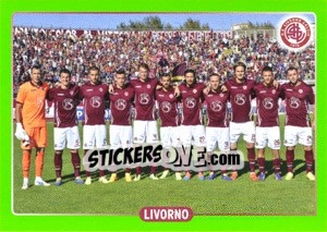 Cromo Squadra Livorno - Calciatori 2014-2015 n. 628 - Panini