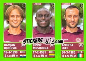 Sticker Damjan Djokovic / Jonny Mosquera / Andrea Luci - Calciatori 2014-2015 - Panini