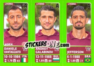 Sticker Daniele Vantaggiato / Andrey Galabinov / Jefferson - Calciatori 2014-2015 - Panini