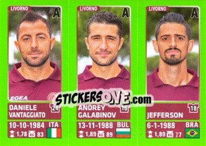 Cromo Daniele Vantaggiato / Andrey Galabinov / Jefferson - Calciatori 2014-2015 - Panini